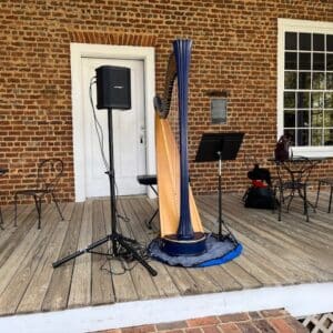 Setting Up For Harp Performance At Barnsley Gardens In Adairsville