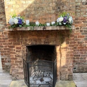Outdoor Fireplace At Wedding Harp Performance At Barnsley Gardens In Adairsville
